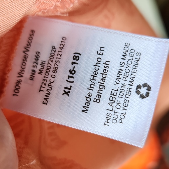 NWT Time & Tru tropical boho dress XL - Picture 11 of 15